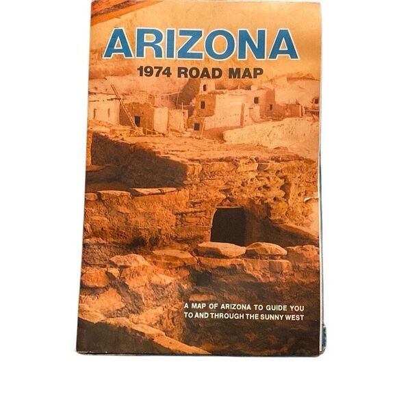 Vintage 70s Desert Arizona Grand Canyon unused postcards and road map ephemera - Picture 9 of 13